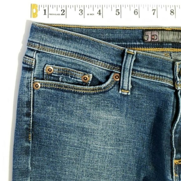 Joe's RAW HEM BOOT CUT Low Rise Ankle Jeans 29 - Picture 2 of 8